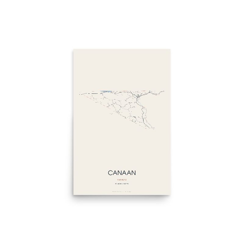 Canaan Street Map Poster · Linen