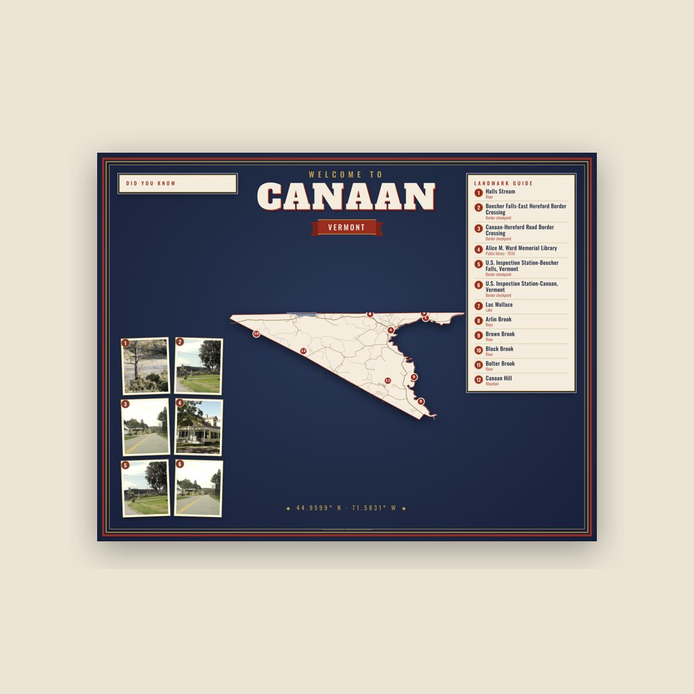 Canaan Map Placemat
