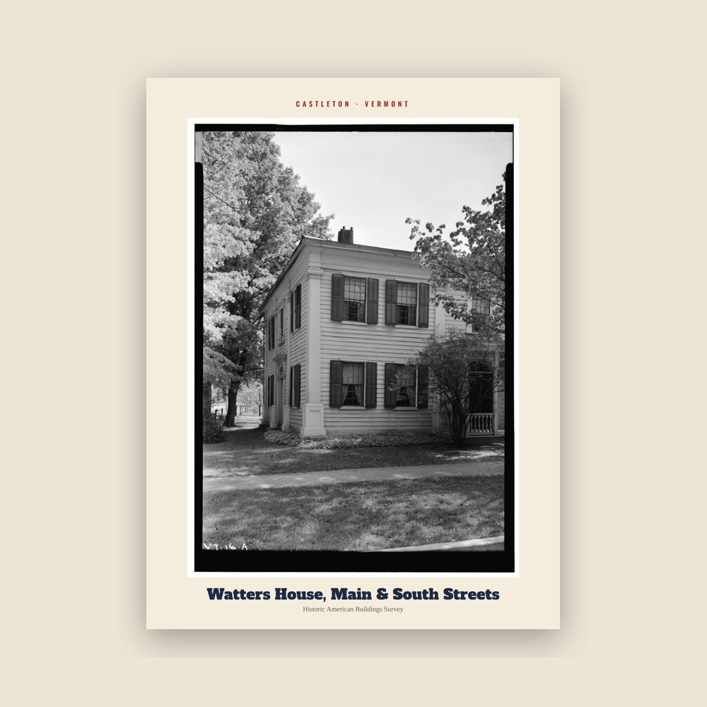 Castleton Watters House, Main & South Streets Archive Print