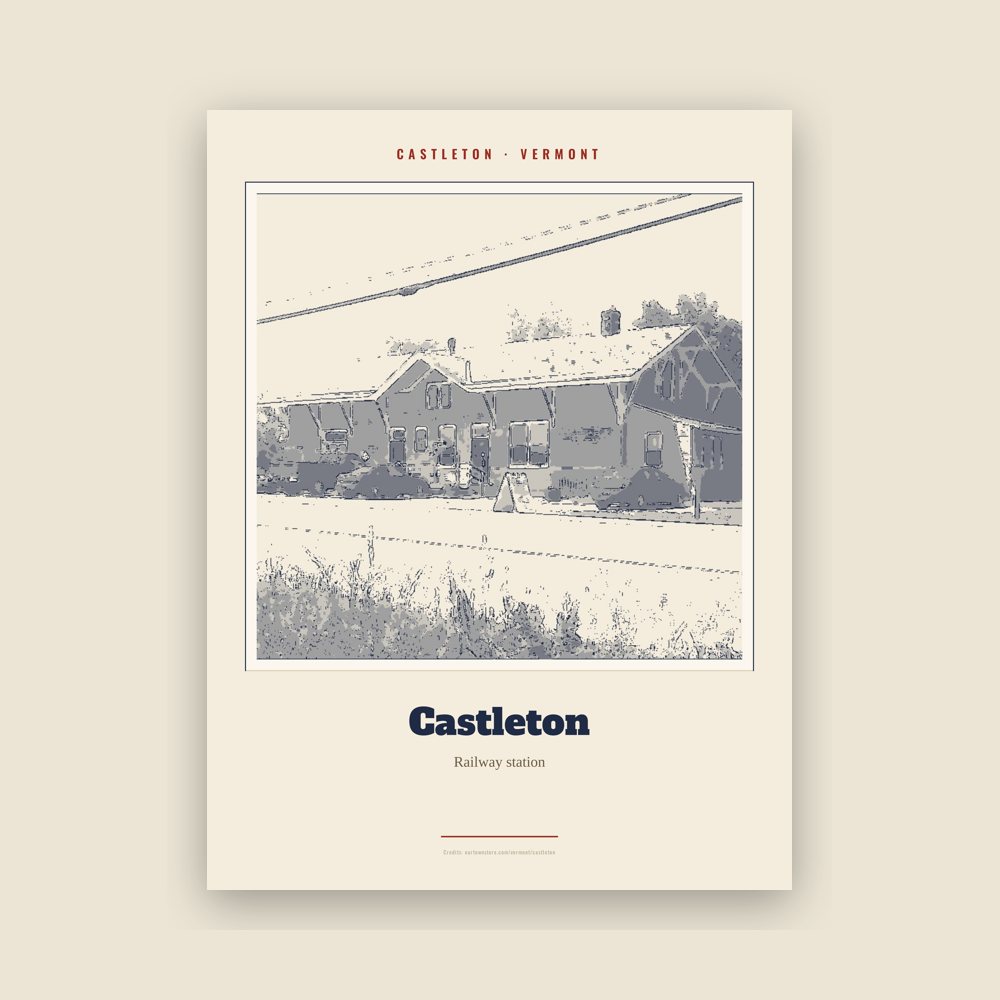 Castleton Castleton Landmark Print