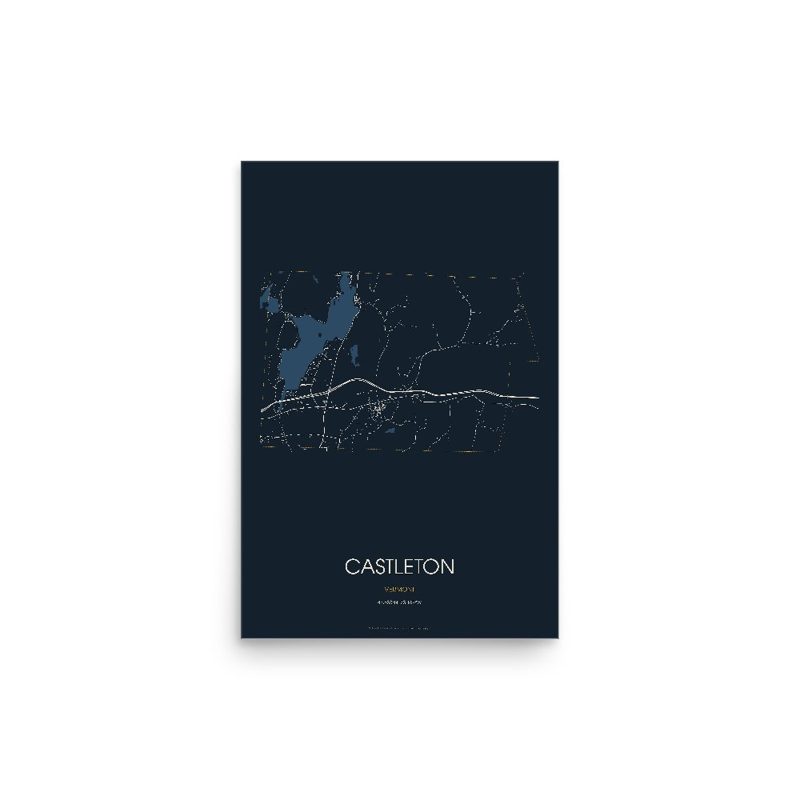 Castleton Street Map Poster · Midnight