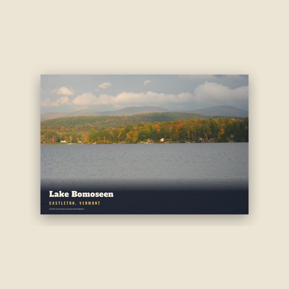 Castleton Lake Bomoseen Postcard