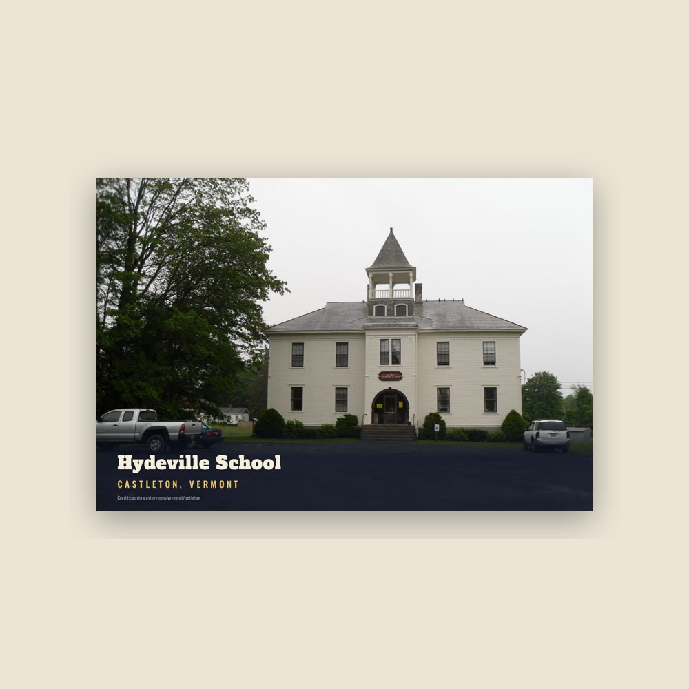 Castleton Hydeville School Postcard
