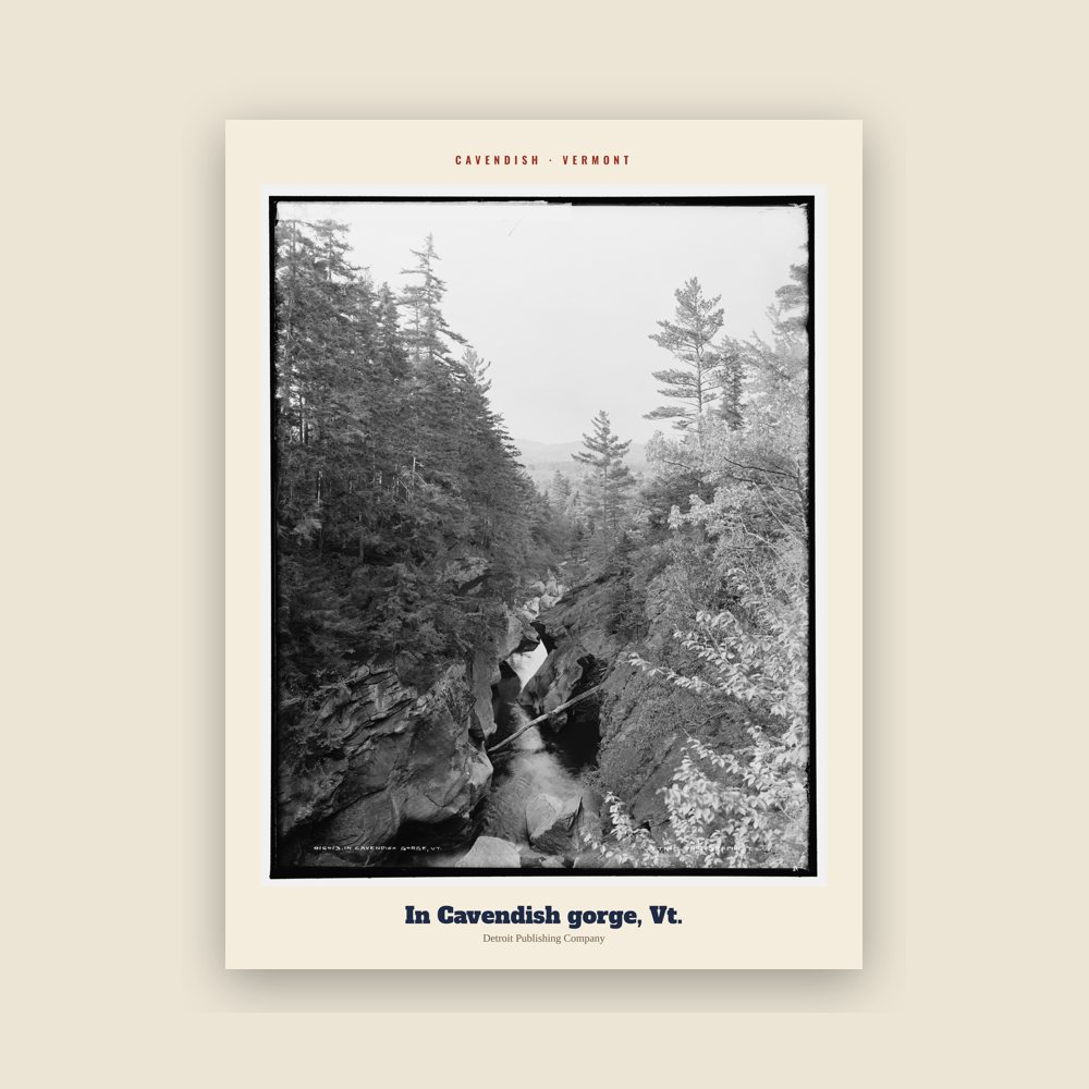 Cavendish In Cavendish gorge, Vt. Archive Print