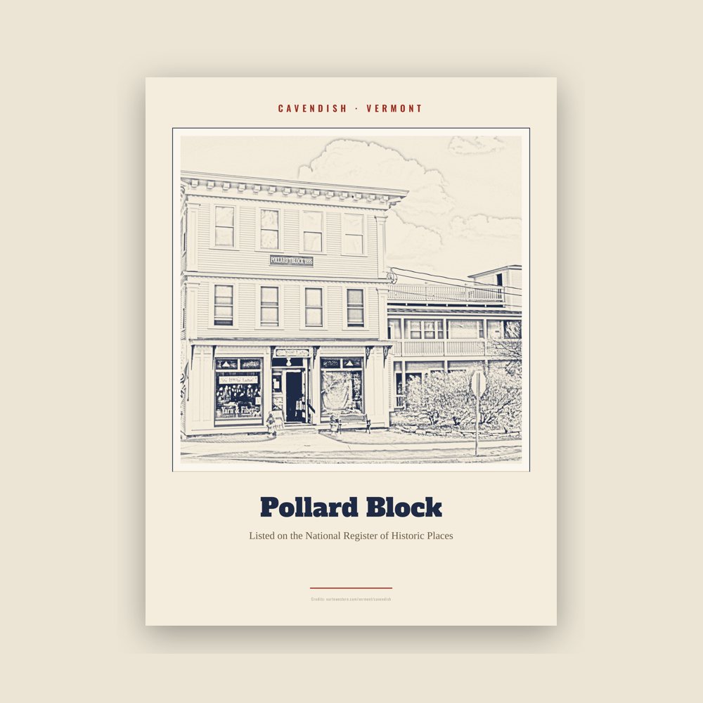Cavendish Pollard Block Landmark Print