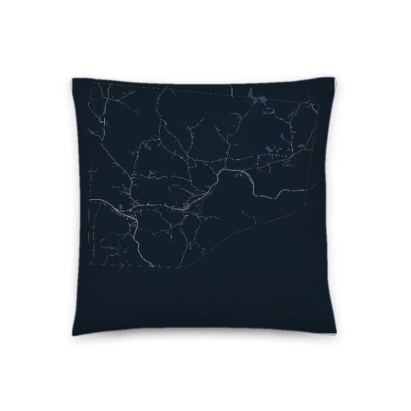 Cavendish Map Throw Pillow