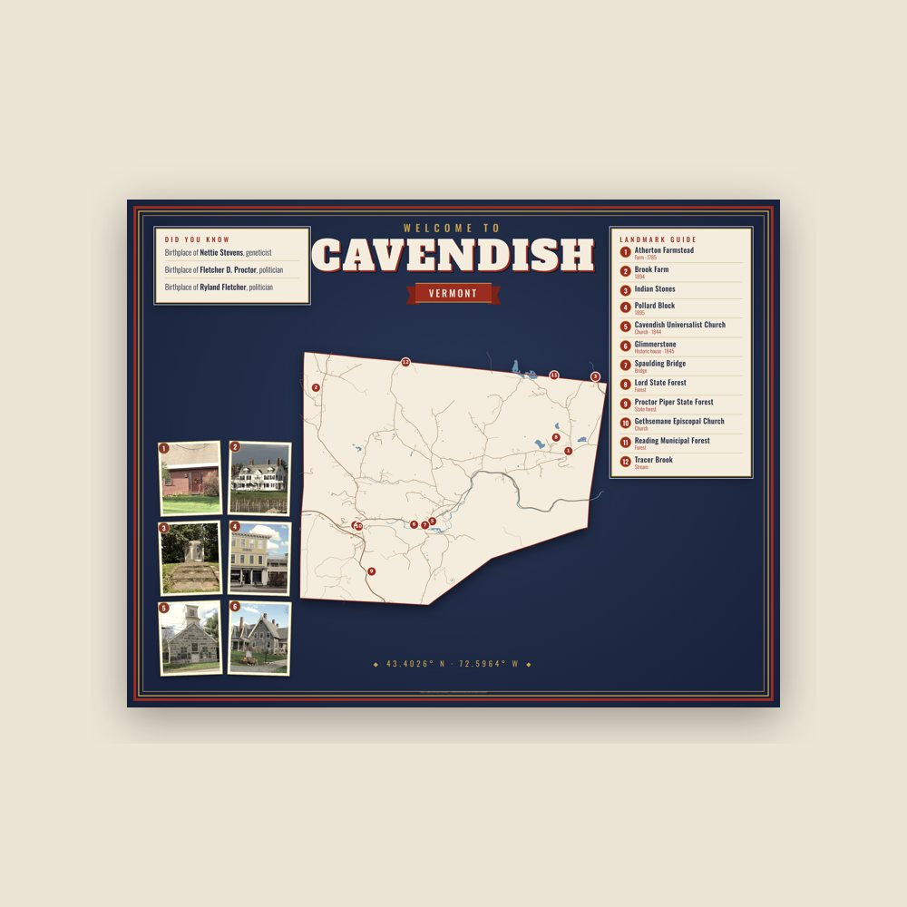 Cavendish Map Placemat