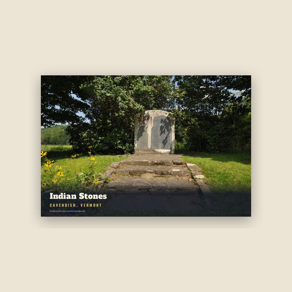 Cavendish Indian Stones Postcard