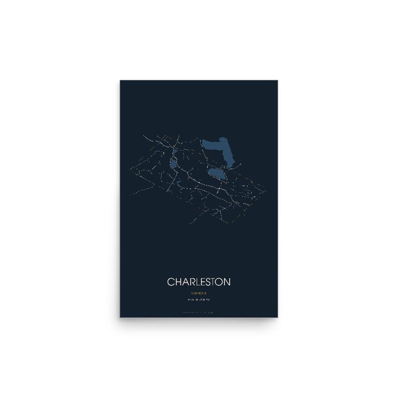 Charleston Street Map Poster · Midnight