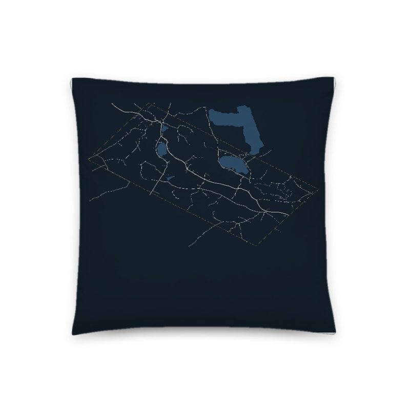 Charleston Map Throw Pillow