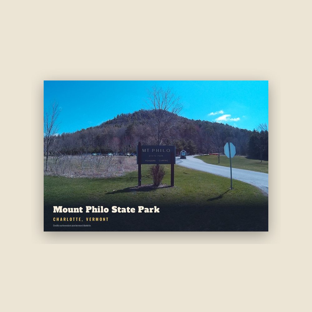 Charlotte Mount Philo State Park Postcard