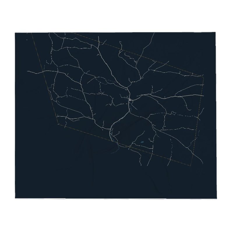 Chelsea Street Map Throw Blanket