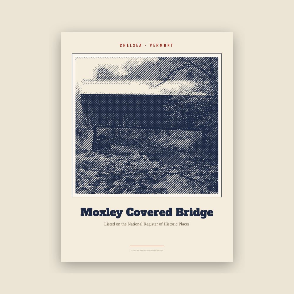 Chelsea Moxley Covered Bridge Landmark Print