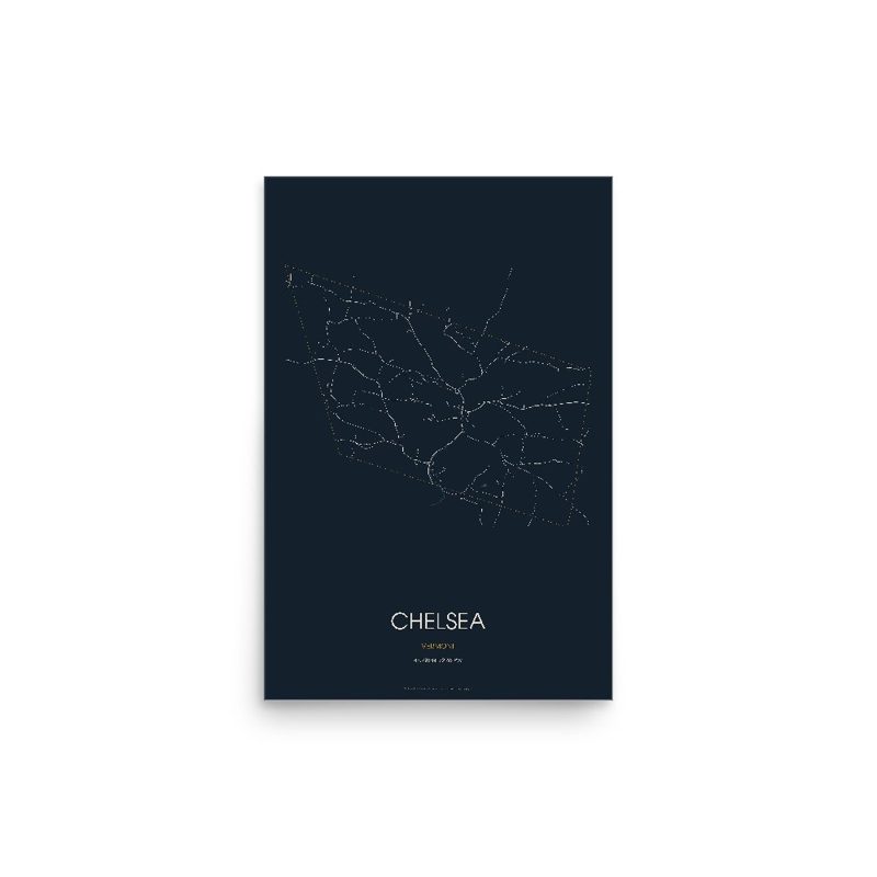 Chelsea Street Map Poster · Midnight