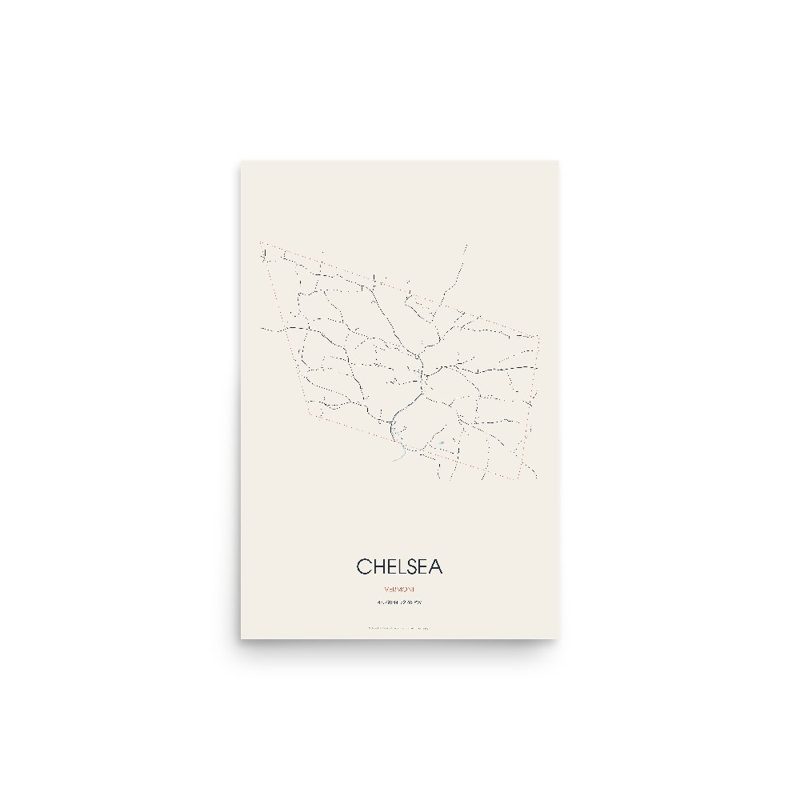 Chelsea Street Map Poster · Linen