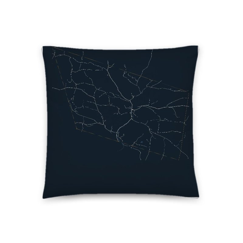 Chelsea Map Throw Pillow