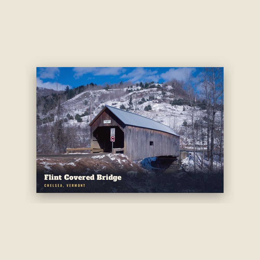 Chelsea Flint Covered Bridge Postcard