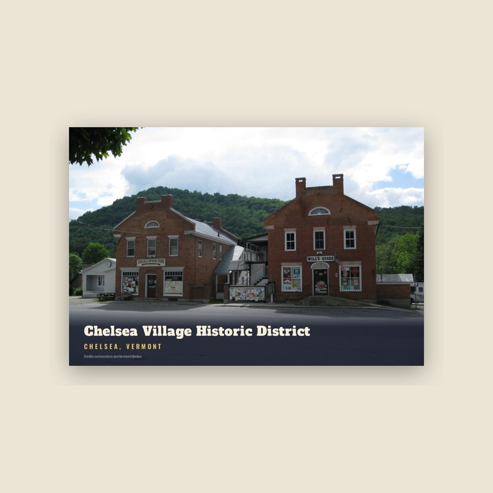 Chelsea Chelsea Village Historic District Postcard