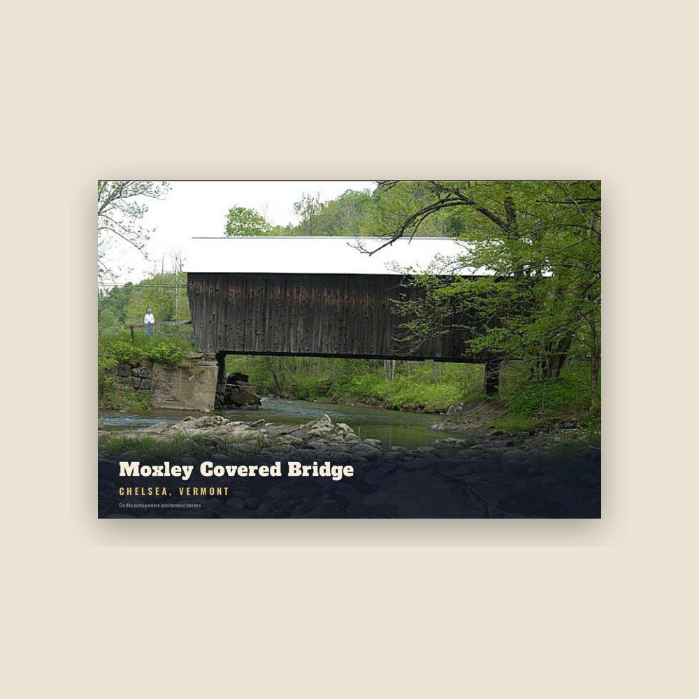 Chelsea Moxley Covered Bridge Postcard