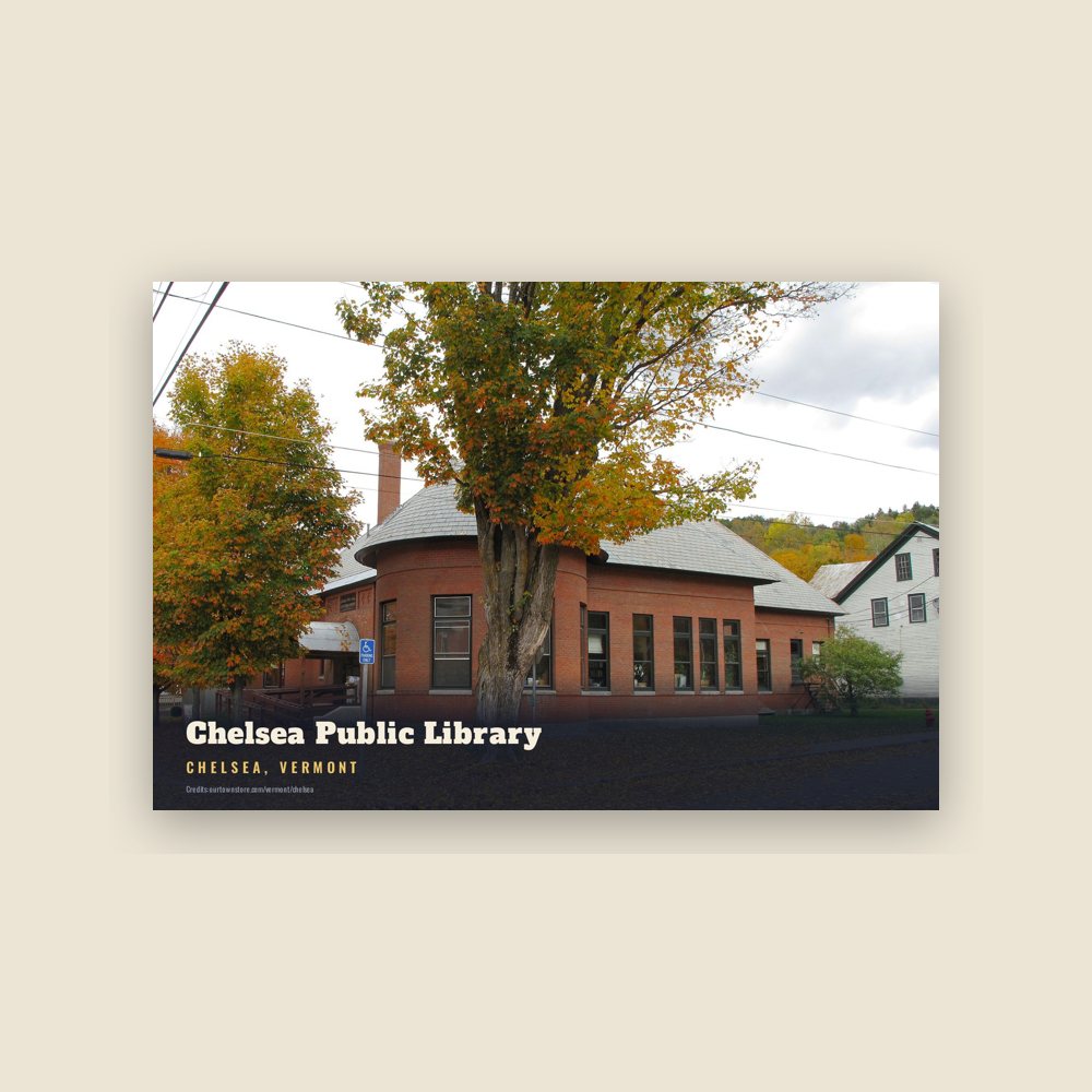 Chelsea Chelsea Public Library Postcard