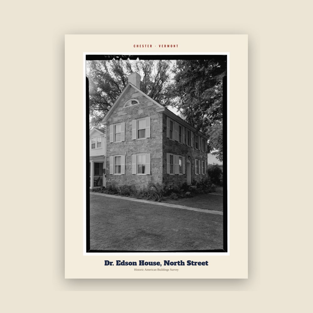 Chester Dr. Edson House, North Street Archive Print