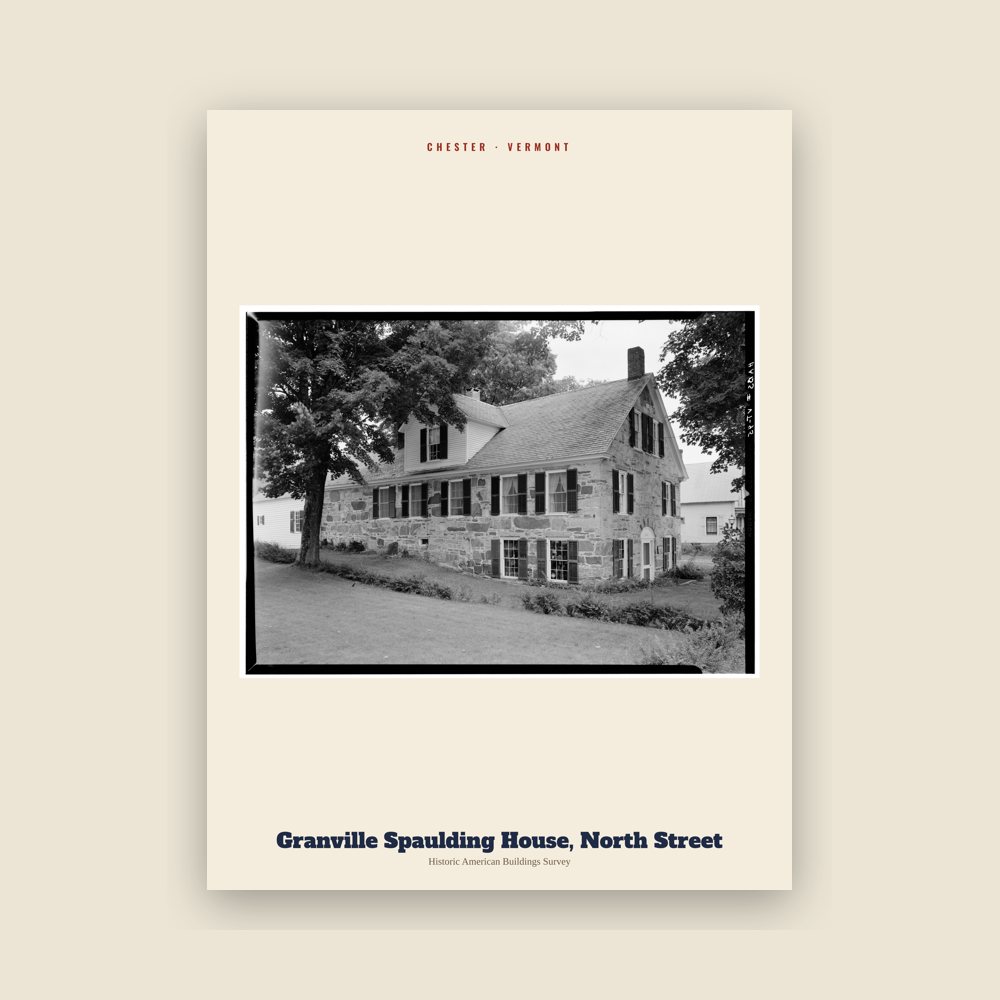 Chester Granville Spaulding House, North Street Archive Print