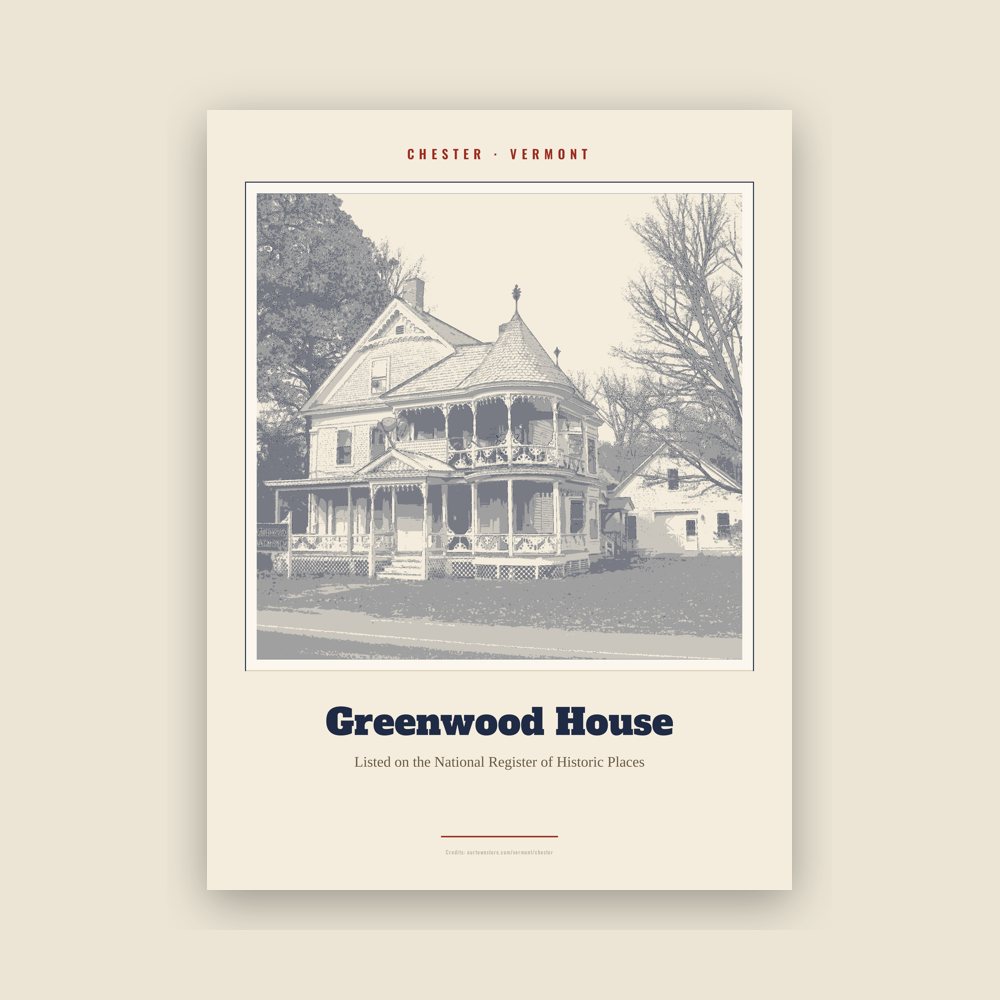 Chester Greenwood House Landmark Print
