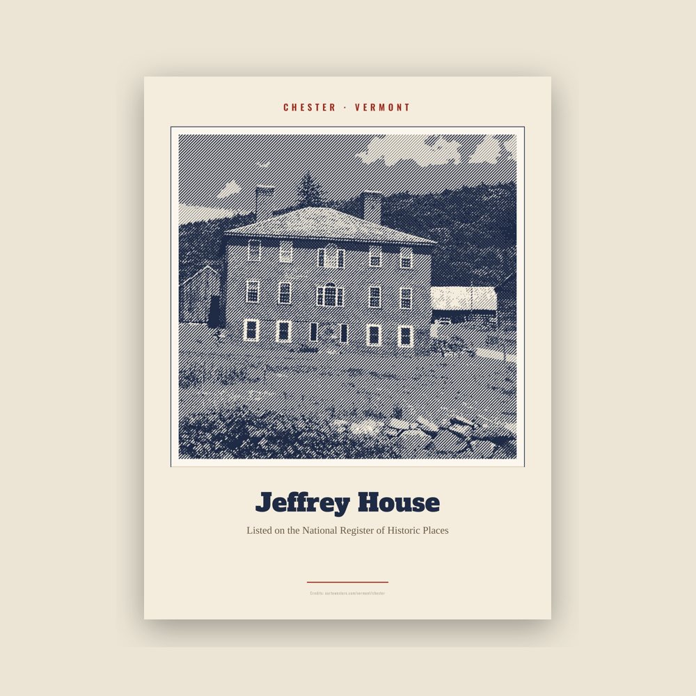 Chester Jeffrey House Landmark Print