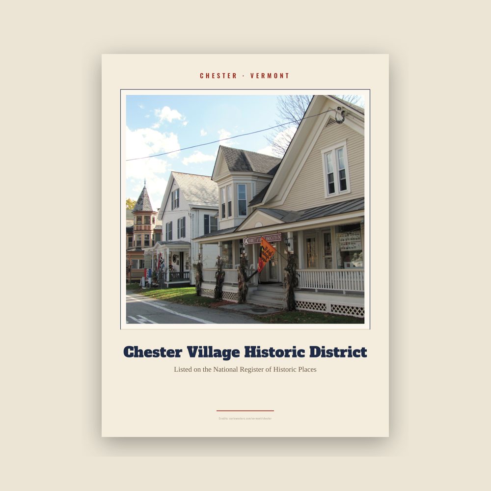 Chester Chester Village Historic District Landmark Print