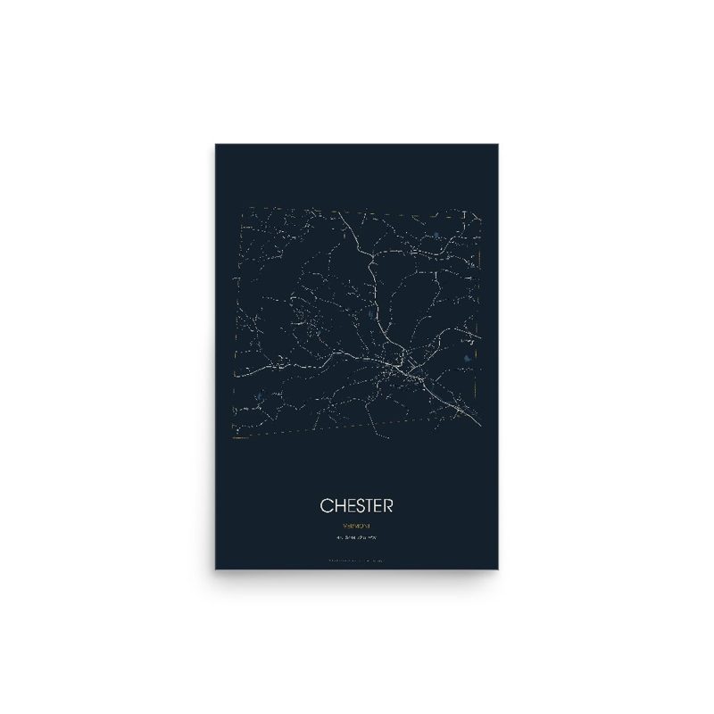 Chester Street Map Poster · Midnight