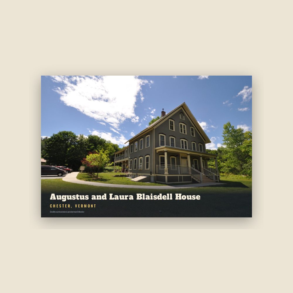 Chester Augustus and Laura Blaisdell House Postcard