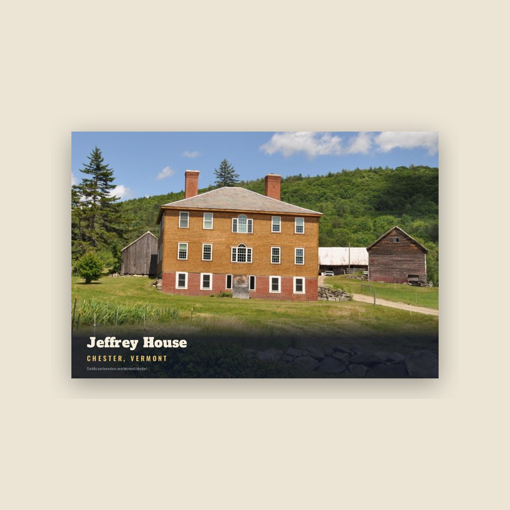 Chester Jeffrey House Postcard