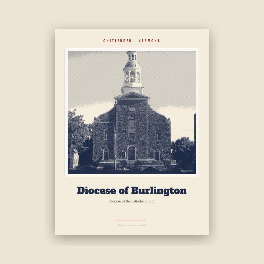 Chittenden Diocese of Burlington Landmark Print