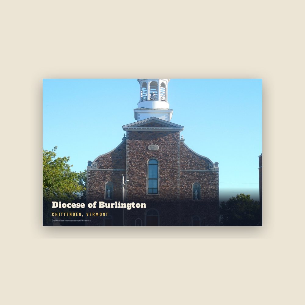 Chittenden Diocese of Burlington Postcard