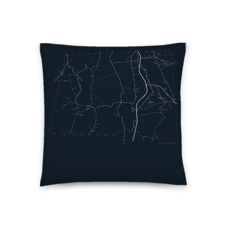Clarendon Map Throw Pillow