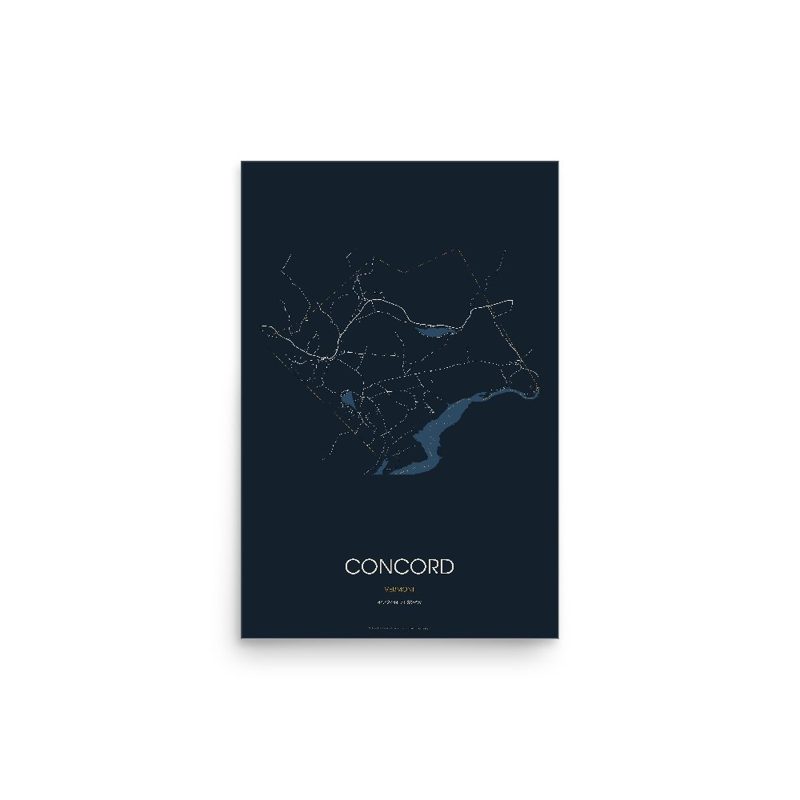 Concord Street Map Poster · Midnight