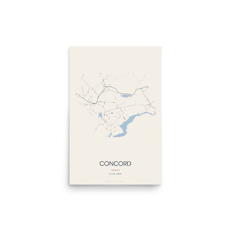 Concord Street Map Poster · Linen