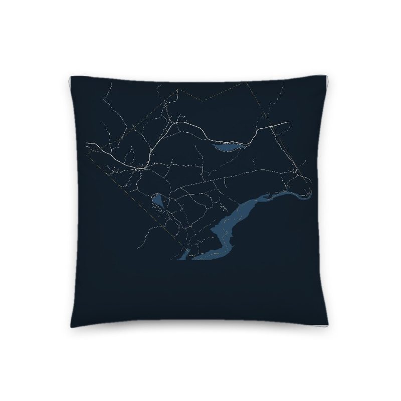 Concord Map Throw Pillow