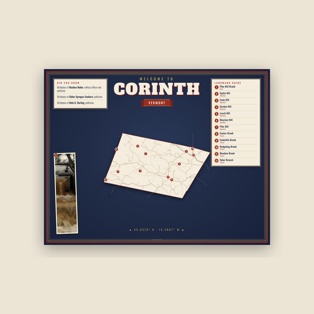 Corinth Map Placemat