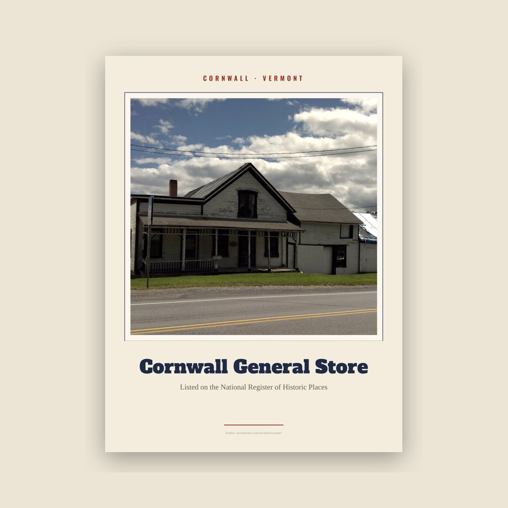 Cornwall Cornwall General Store Landmark Print