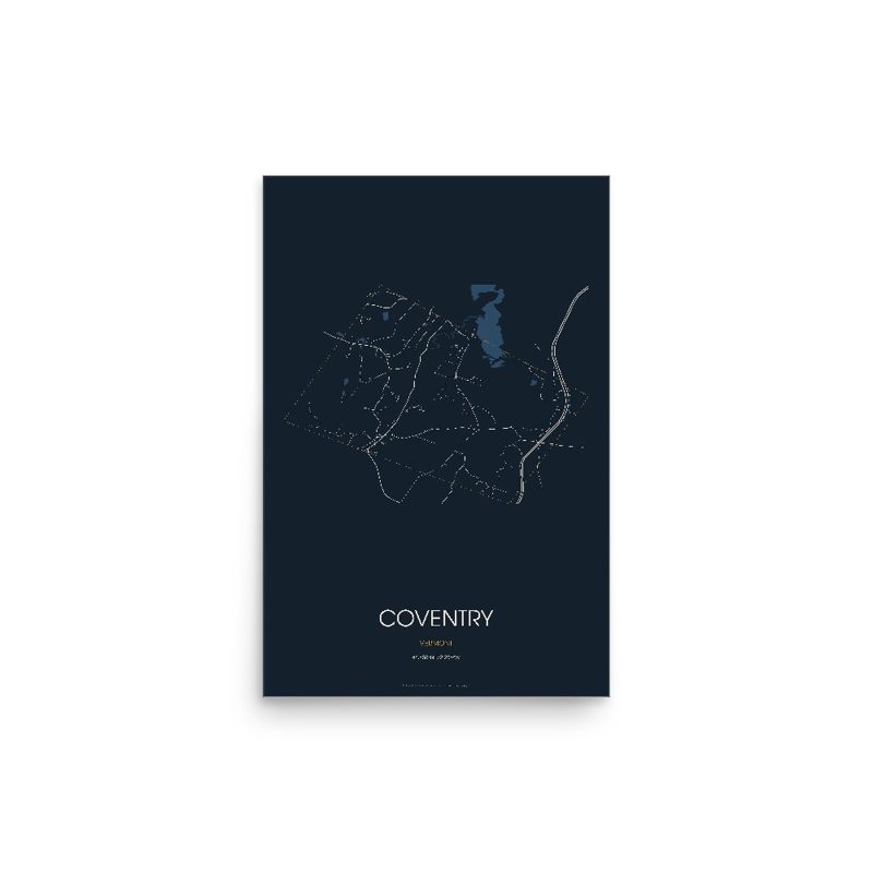 Coventry Street Map Poster · Midnight