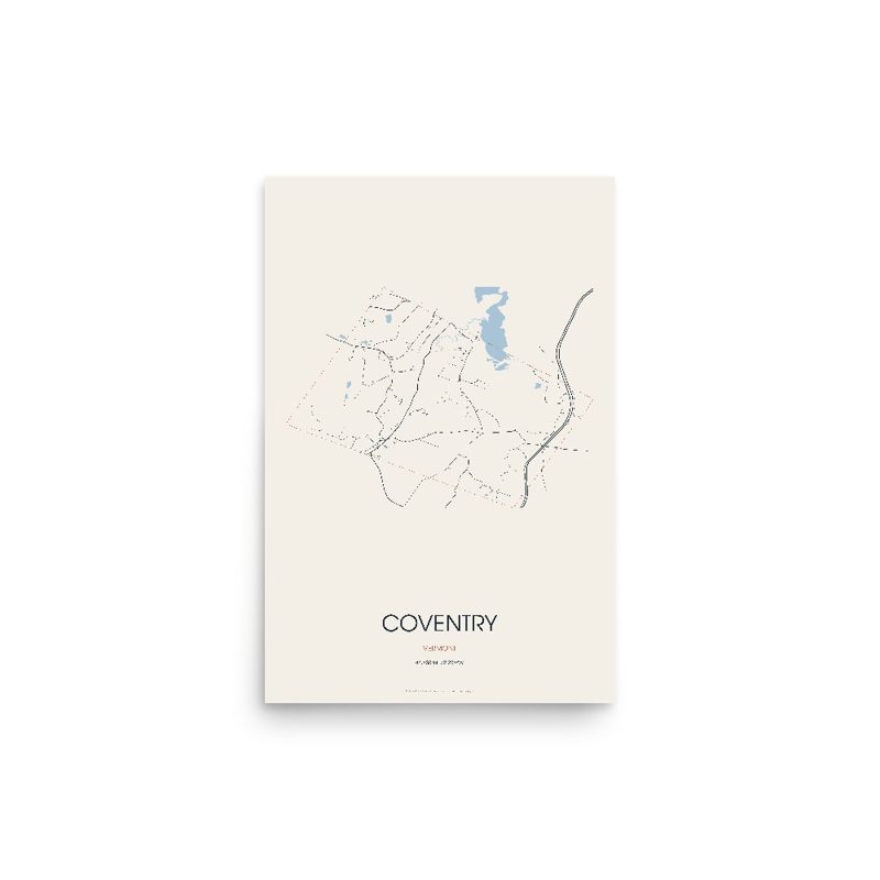 Coventry Street Map Poster · Linen