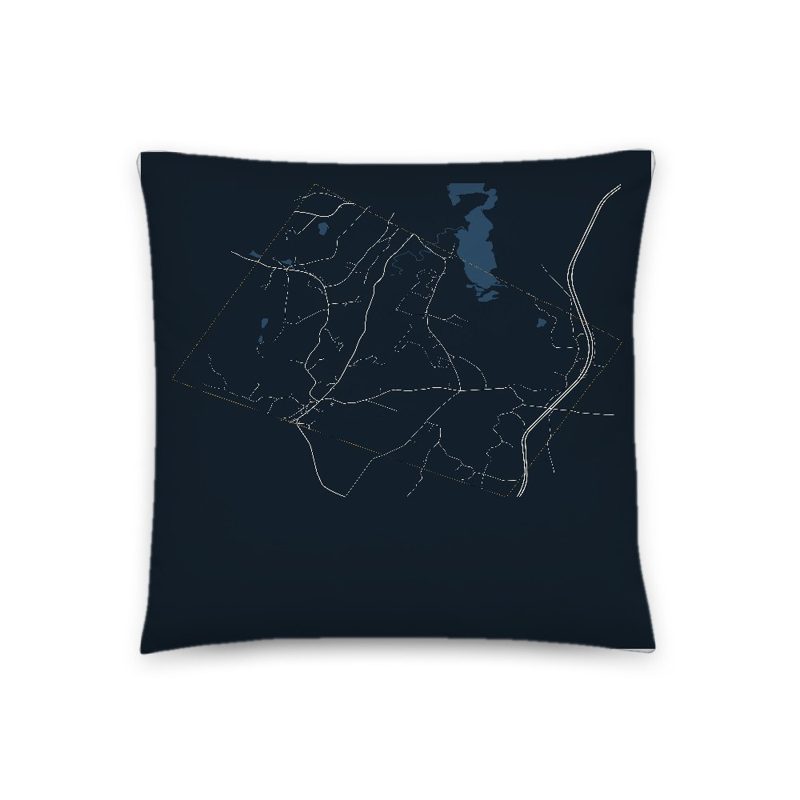 Coventry Map Throw Pillow