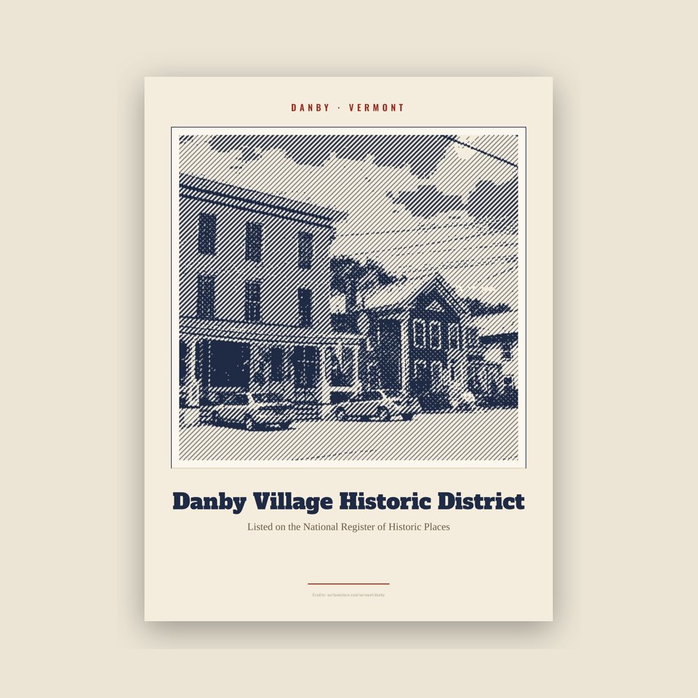 Danby Danby Village Historic District Landmark Print