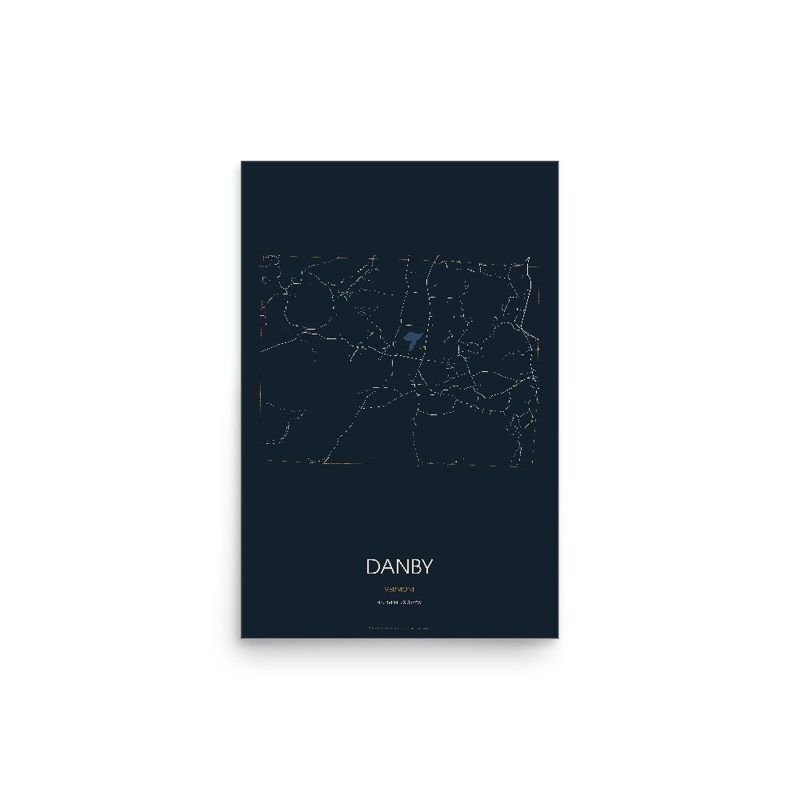 Danby Street Map Poster · Midnight