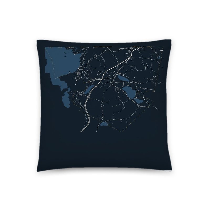 Derby Map Throw Pillow