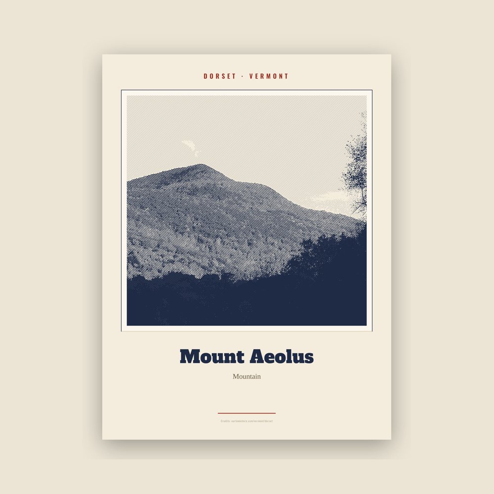 Dorset Mount Aeolus Landmark Print