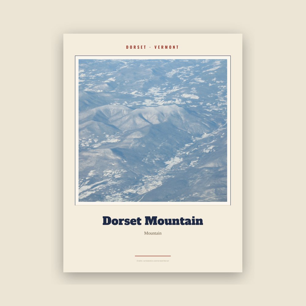 Dorset Dorset Mountain Landmark Print