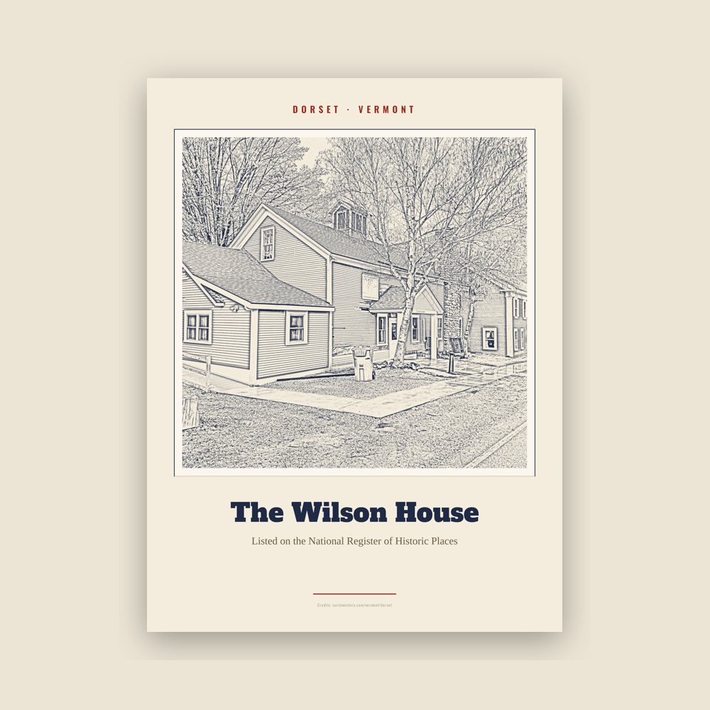 Dorset The Wilson House Landmark Print