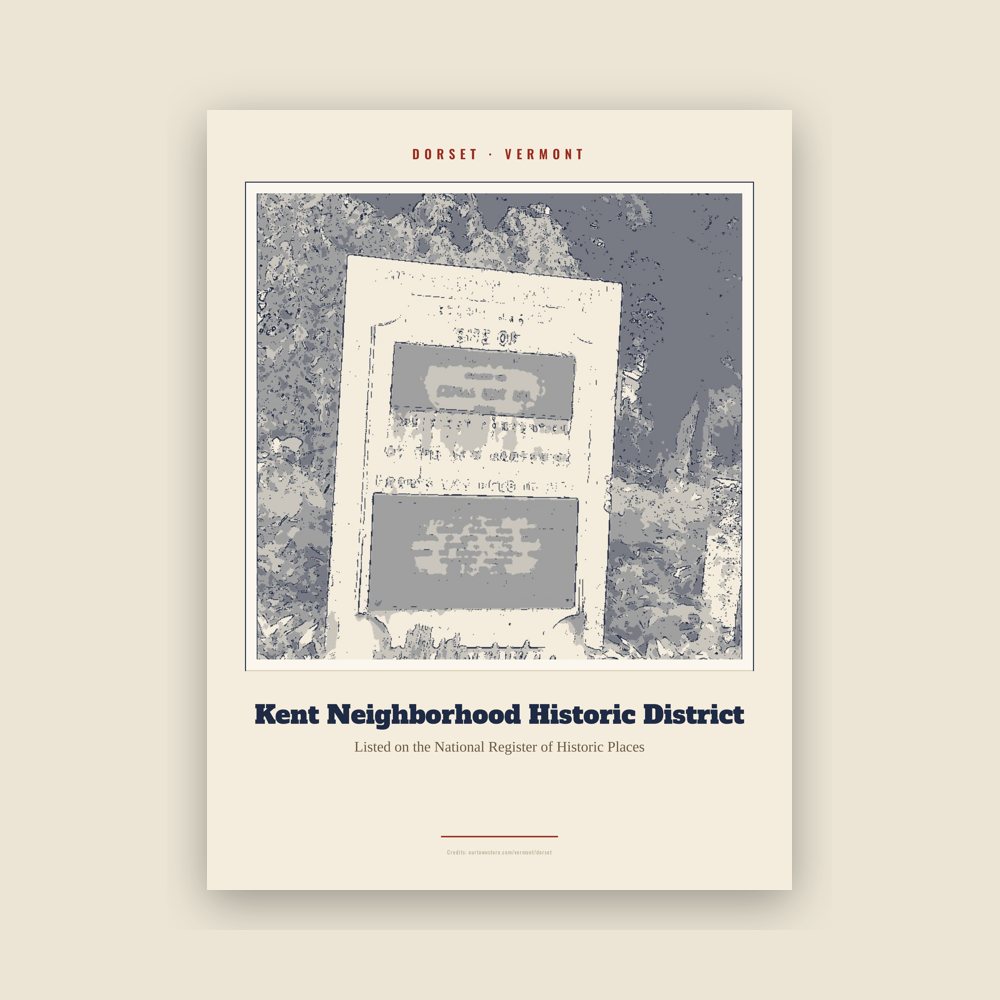 Dorset Kent Neighborhood Historic District Landmark Print